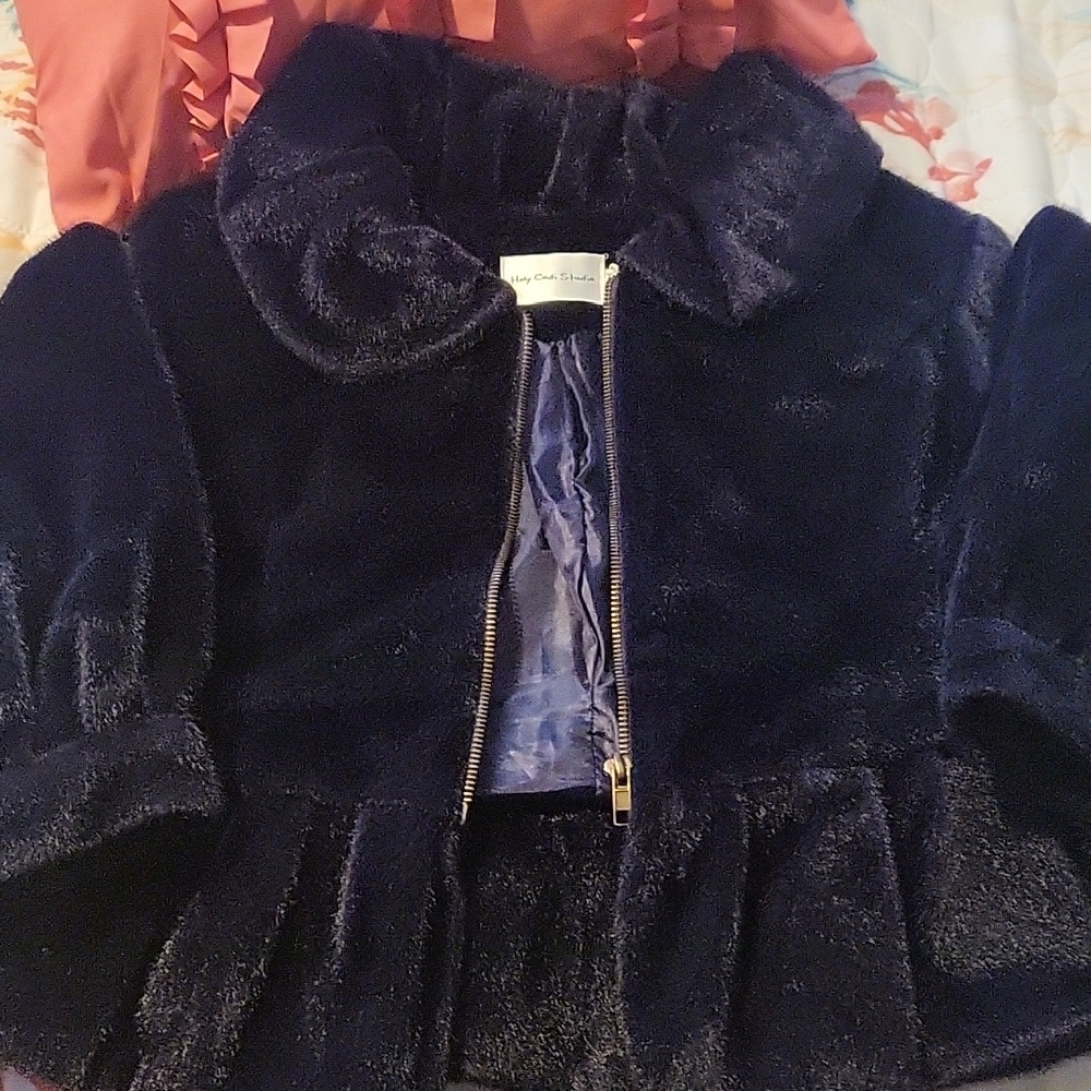 Peacoat Type Plush Navy/Purple Jacket